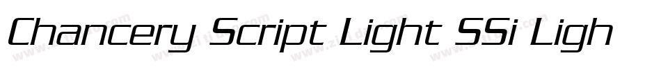 Chancery Script Light SSi Light Italic字体转换